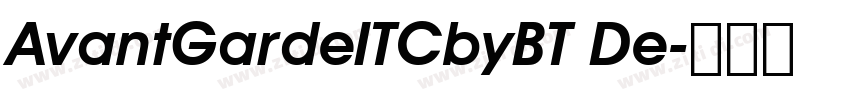 AvantGardeITCbyBT De字体转换